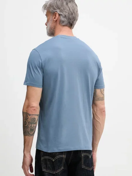 Armani Exchange T-shirt basic niebieska