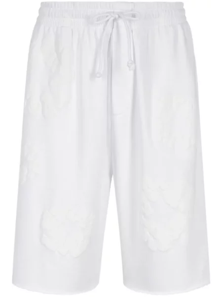 Džínové šortky Denim Tears s potiskem bílé