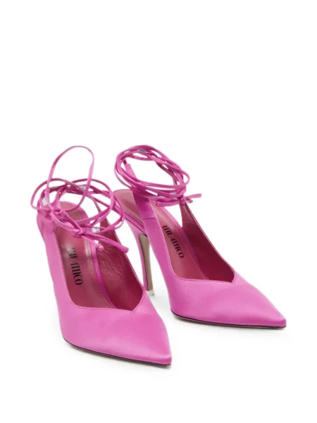 Pantofi cu toc The Attico plic roz