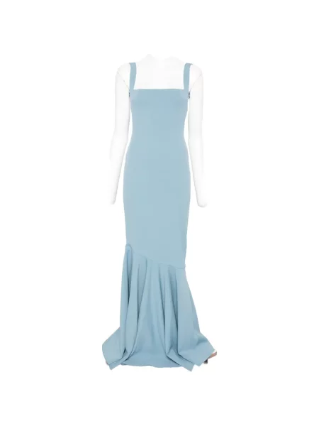 Rochie maxi Solace London de costum albastru