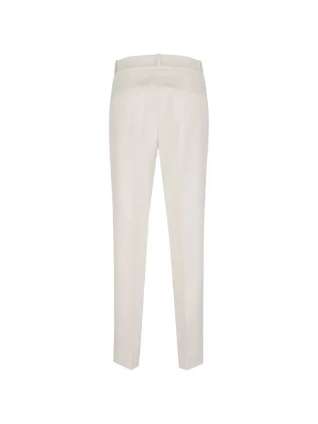 Pantaloni Peserico cu autograf alb