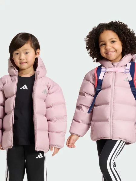 Детская демисезонная куртка Adidas фиолетовая