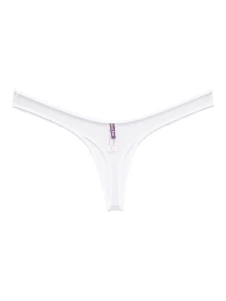 Chiloți tanga Maison Close alb