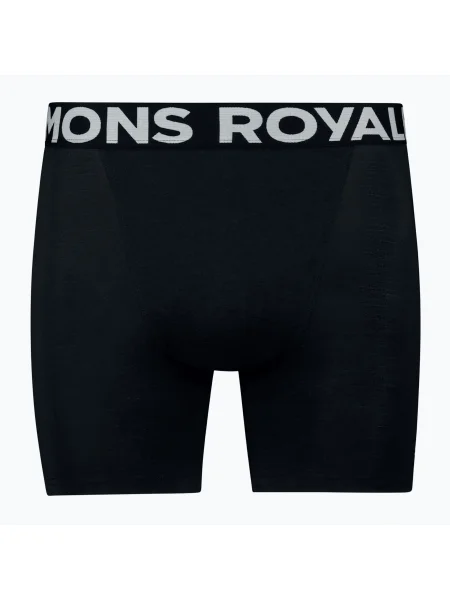 Pánske termo boxerky Mons Royale Hold em Merino black čierna