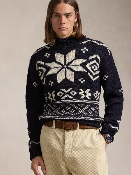 Polo Ralph Lauren pulover de lana albastru