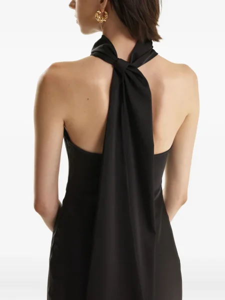 Rochie maxi 2310 Studio drapată de costum negru
