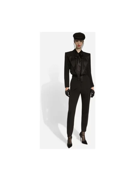 Spodnie Dolce And Gabbana wełniane czarne