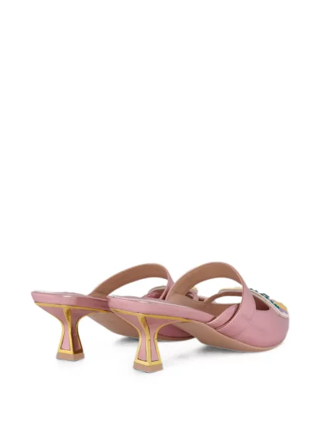 Papuci tip mules Kat Maconie roz