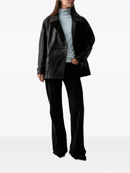 Geanta de piele Trussardi negru