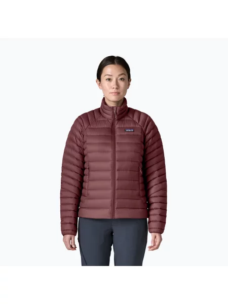 Geacă cu puf pentru femei Patagonia Down Sweater dark ruby