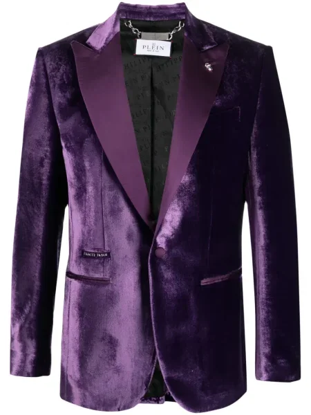 Sacou Philipp Plein de catifea violet