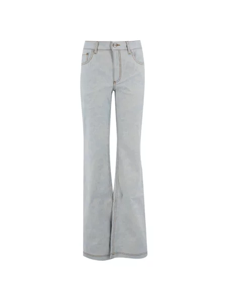 Jeansy Etro z nadrukiem niebieskie