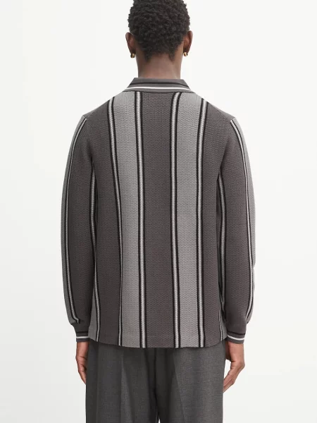 Filling Pieces sweter z wiskozą Knit Football Jersey szary