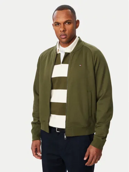 Tommy Hilfiger Hanorac Essential închis verde