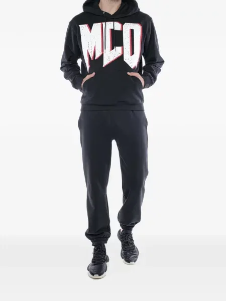 Pantaloni Mcq cu imagine alergare negru