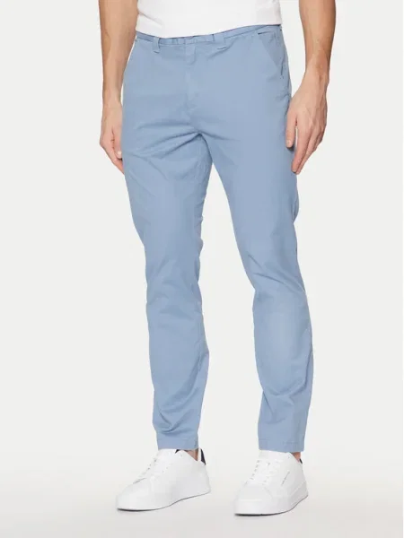Tommy Jeans Pantaloni chino Austin albastru