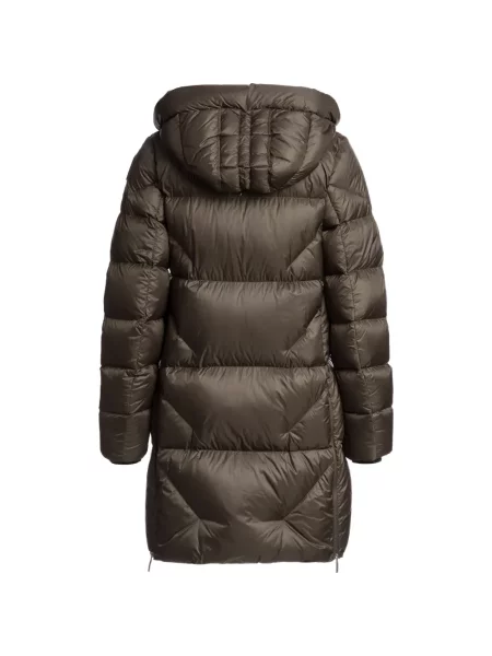 Geacă cu puf Parajumpers cu glugă verde