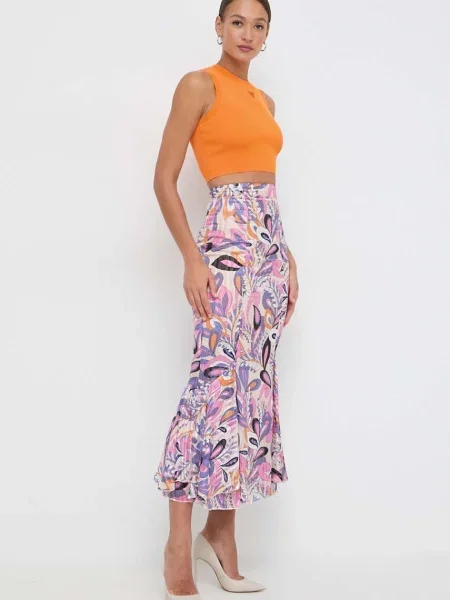Guess top ALEXIA portocaliu