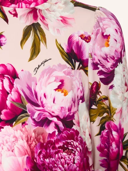 Dolce & Gabbana Sukienka pink beżowa