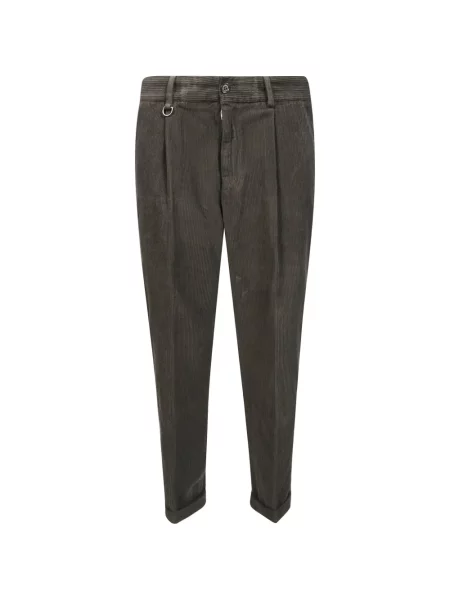 Pantaloni Paolo Pecora de catifea cord gri
