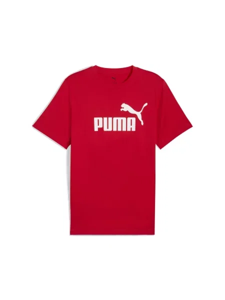 PUMA Póló Essentials No. 1 vérvörös fehér