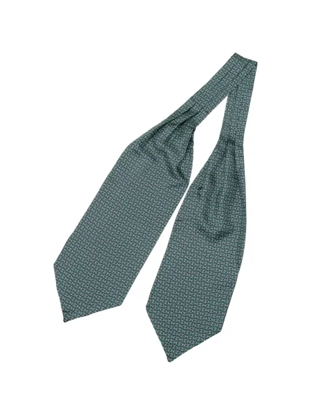 Cravată Elizabetta cu imprimeu geometric verde