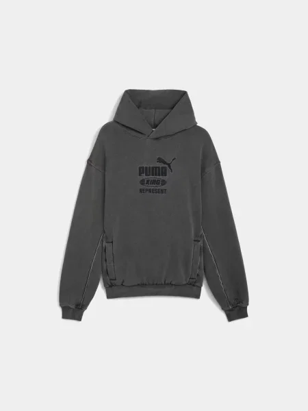 Худі PUMA x Represent Hoodie комбінований верх сірий
