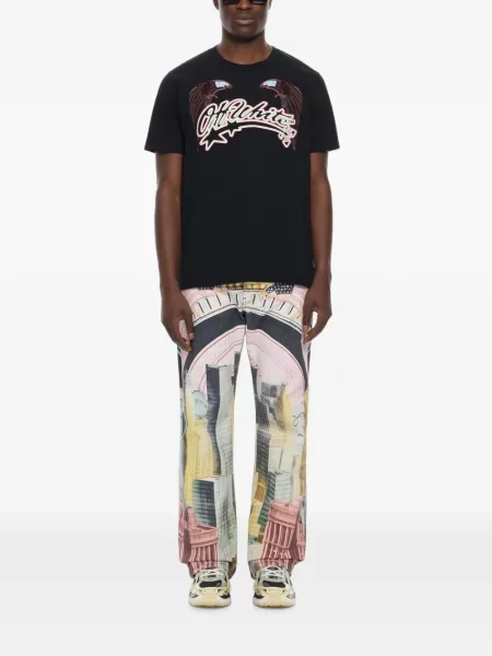 Tricou Off-white cu imagine alb