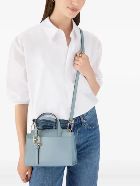 Mała mały torebka Furla niebieska