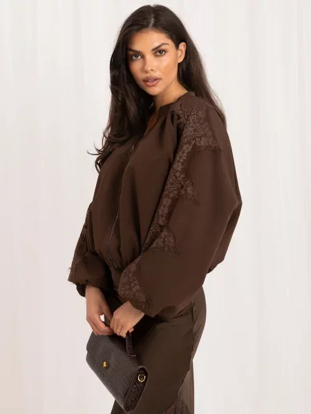 Bomber jakna Italy Moda smeđa