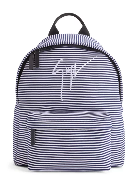 Rucsac Giuseppe Zanotti cu broderie alb