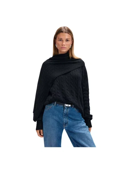 Sweter Cloeys z kaszmiru czarny