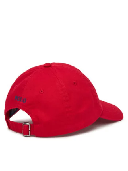 Kepurė su snapeliu Polo Ralph Lauren raudona