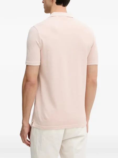 Scurt tricou polo Guess cu autograf roz