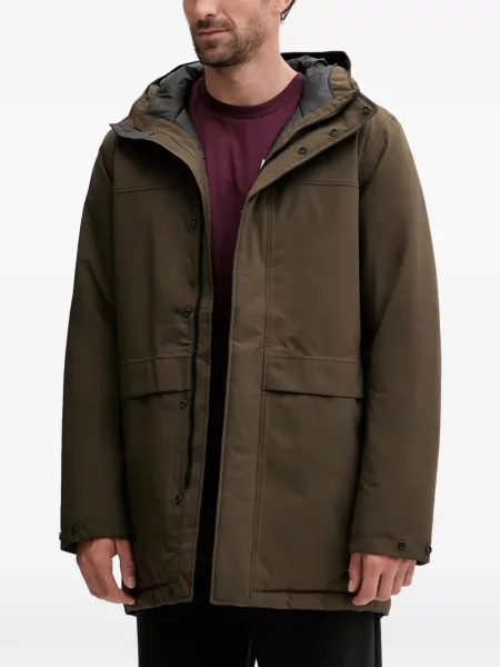 Geacă Jack Wolfskin cu glugă verde