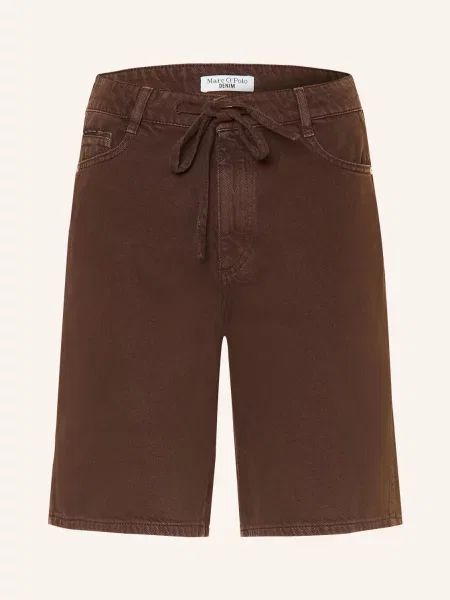 Marc O'polo Denim Džínové Šortky Jonnda tmavě hnědá