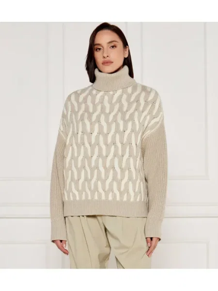 Pulover Boss Black de lână negru