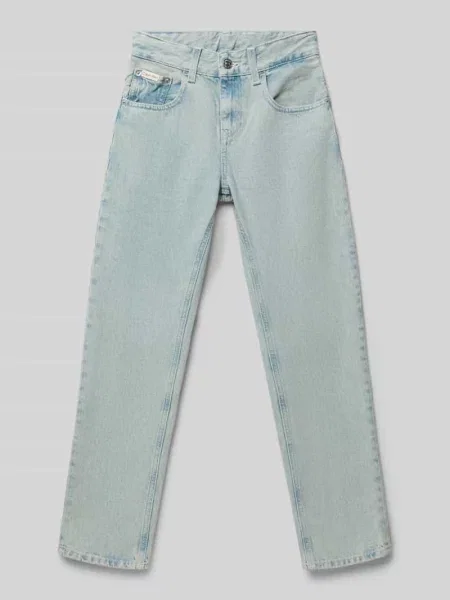 Jeansy o prostym kroju z detalem z logo Calvin Klein Jeans