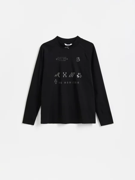 Детский лонгслив Reserved черный