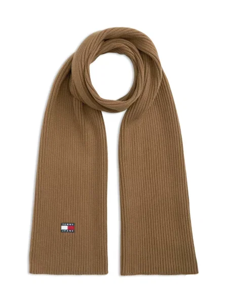 Tommy Jeans Fular Heritage ombră maro