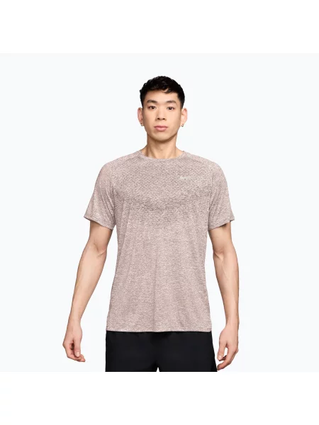 Мъжка тениска за бягане Nike Stride ADV silt red бежово