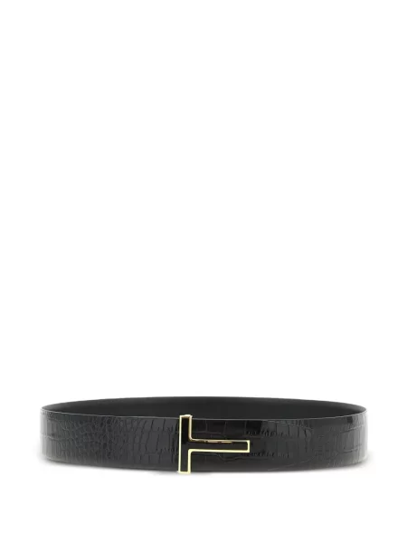 Curea Tom Ford reversibilă cu autograf negru