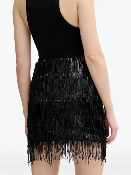 Fustă Haveone cu paiete negru
