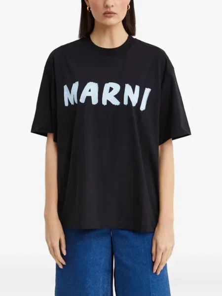 Tricou Marni cu imagine negru