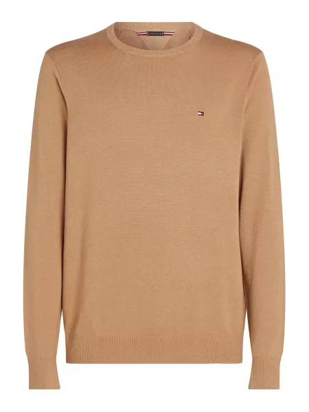 TOMMY HILFIGER Πουλόβερ Essential ανοικτό καφέ μπεζ