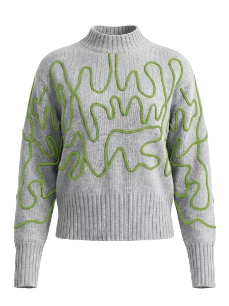 Imily Bela Pulover deschis / verde gri