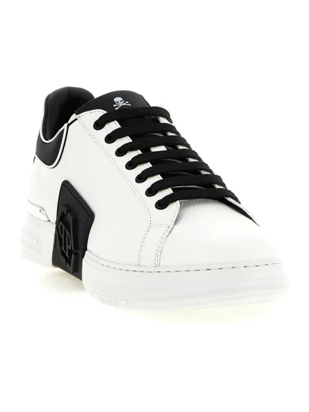 Sneakersy Philipp Plein skórzane białe
