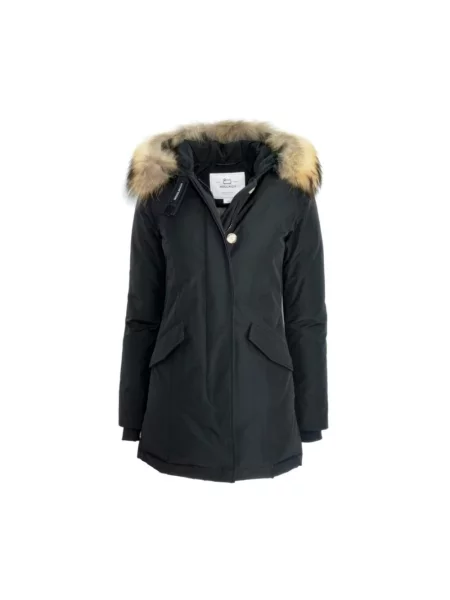 Parka Woolrich z futerkiem czarna