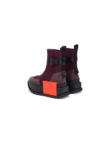 Škornji United Nude Roko Bootie III Bordo rdeča