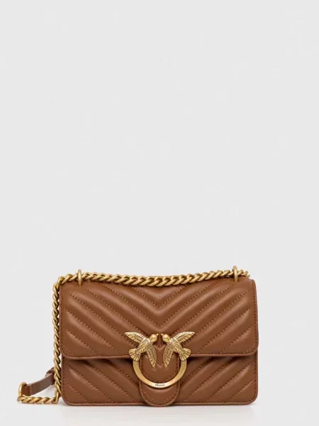 Crossbody kabelka Pinko hnedá